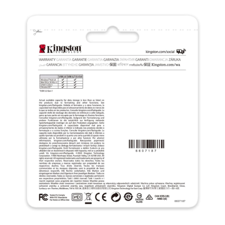 Clé USB Kingston DataTraveler Exodia M USB-A 3.2 256 Go DTXM/256GB - Noir + Turquoise (Origine) · Smarty Paris